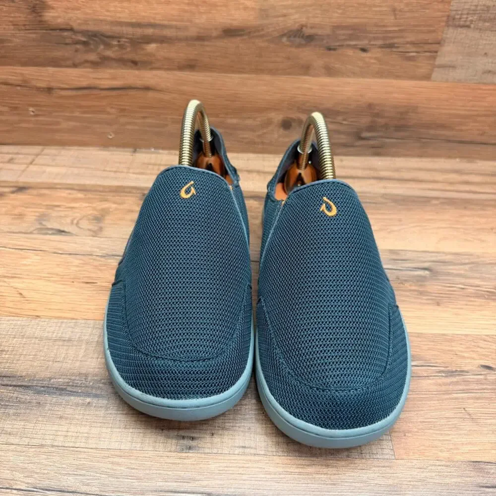 Olukai Nohea Mesh Slip On Shoes Men's 7 Gray Grey Orange